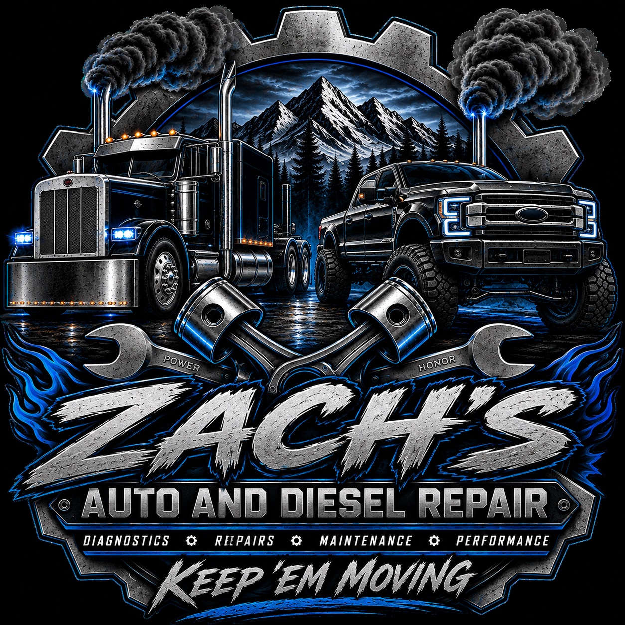 Zach's Auto and Diesel Repair logo